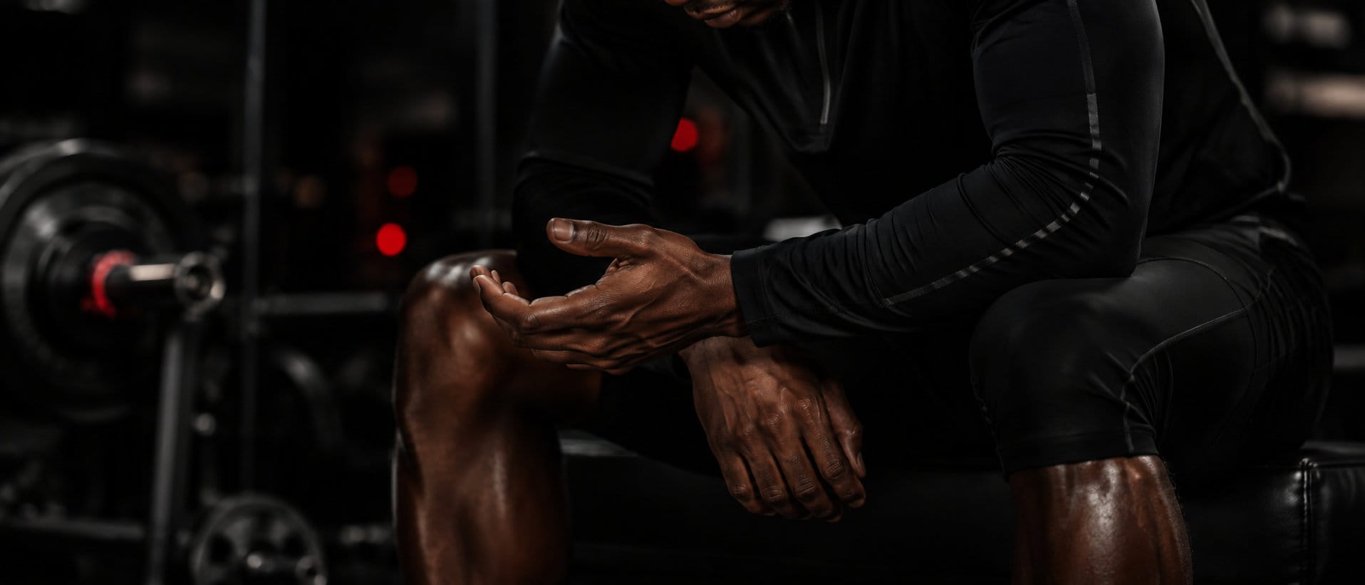 Athlete recovering after a Bodysharp training session